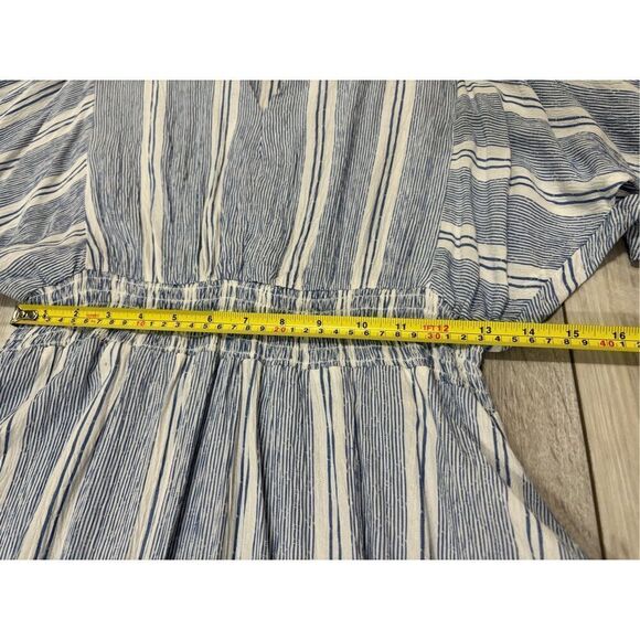 Nostalgia, blue and white striped summer dress size M - Picture 7 of 11